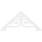 Ekena Millwork Pitch Finley Architectural Grade PVC Gable Pediment, 72"W x 33"H x 1"P (11/12) GPP072X033X100FIN - alternate 3